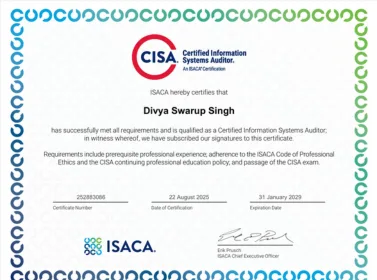 ISACA Certificate 6